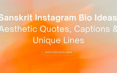 Sanskrit Instagram Bio Ideas: Timeless Wisdom for Your Modern Profile
